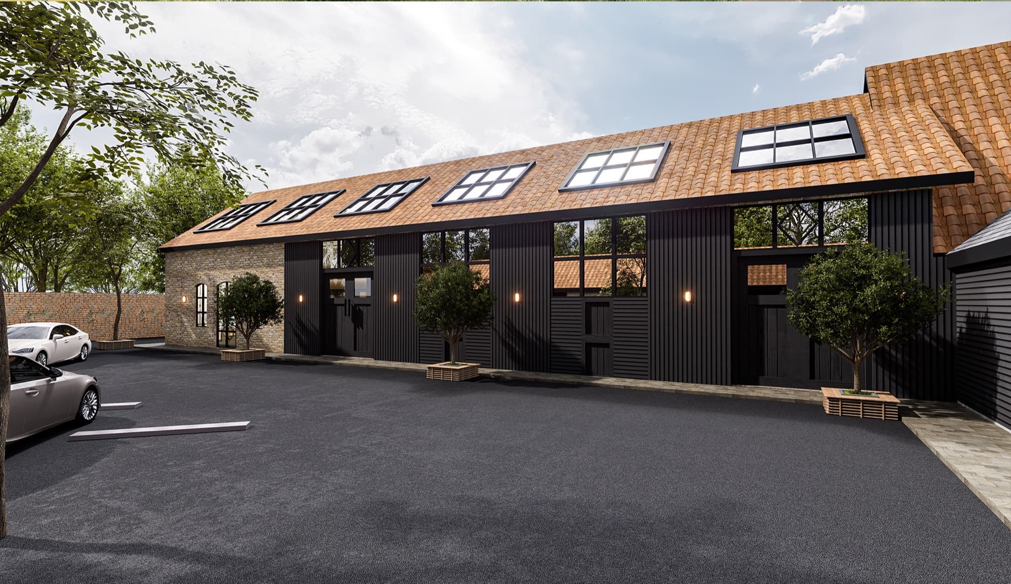 Bexley Space barn offices, artistic interpretation
